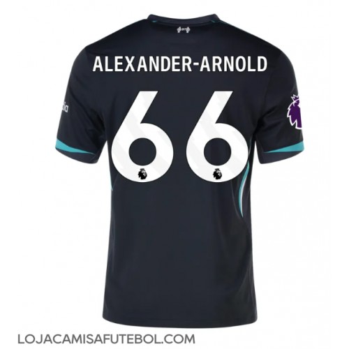 Camisa de Futebol Liverpool Alexander-Arnold #66 Equipamento Secundário 2024-25 Manga Curta